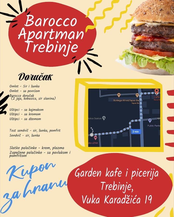 Apartman Barocco Trebinje Zewnętrze zdjęcie